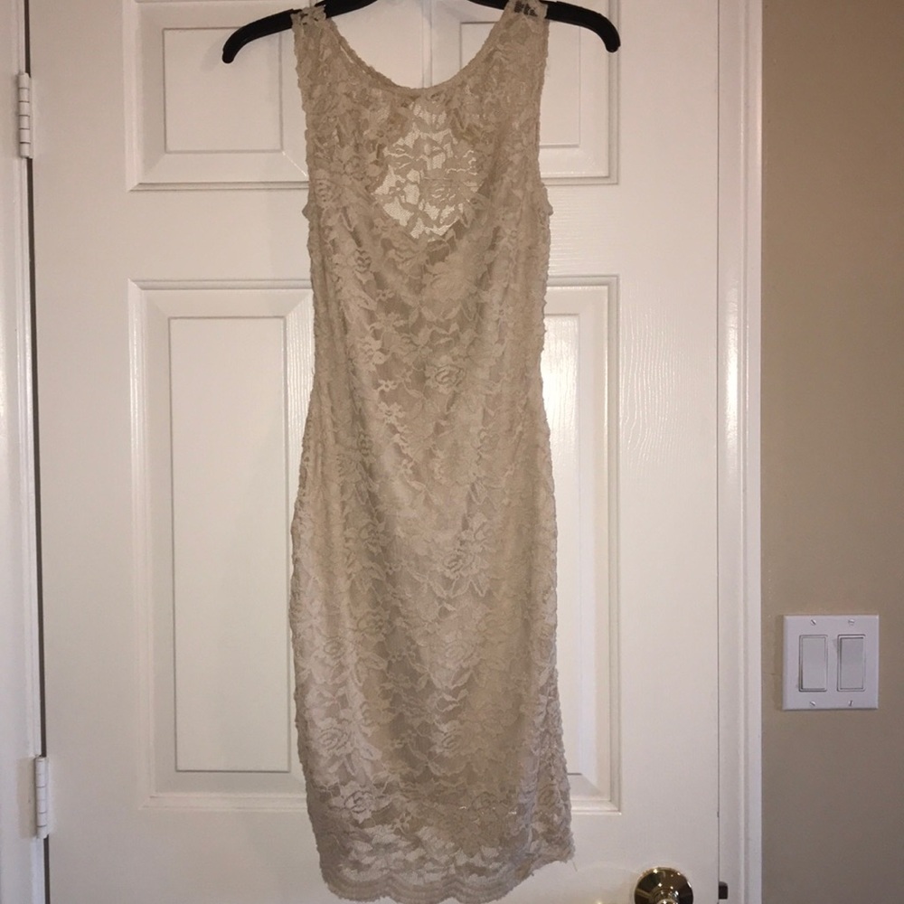 Formal open back dress